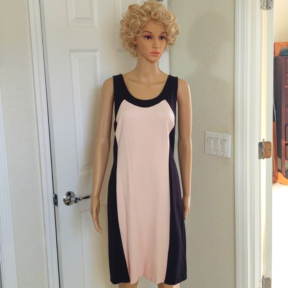 Premise Pink and Black Tank Dress